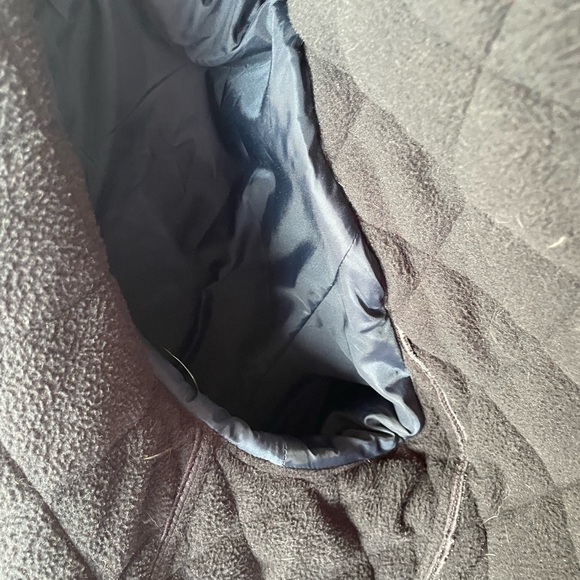 Vintage XL Barbour black winter chore shovel fleeced quilted vintage coat Bardon - Picture 8 of 16